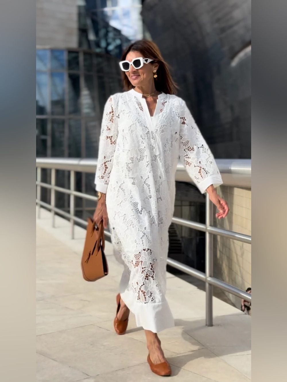 Marielle Almelo Dress Luana Lace White